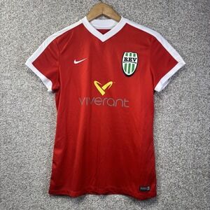 REV Jersey Womens Large Red Soccer Nike Dri Fit REV 00 Viverant Crest Sponsor
